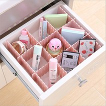 서랍장 잘라서 쓰는 칸막이 3color 4개입, 화이트, 대