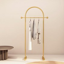 가벼운 럭셔리 철제 아치형 스탠드 행거, 골드 60*33*170