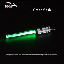 다이빙 라이트 수중 랜턴 방수 안전 신호등 밝은 LED 조명 스틱 스쿠버 야간 다이브 마커 토치, [06] Green flash