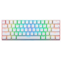 로얄클루지 블루투스 기계식키보드 RK61 RGB 백라이트, RGB 청축, 화이트