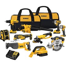 디월트 20V MAX Cordless Drill Combo Kit 10-Tool (DCK1020D2) B0773CS85H, 1개