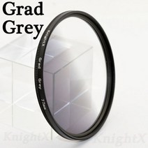 KnightX-카메라 렌즈 필터 UV CPL ND Star 49 52 58 62 67 72 77mm 캐논 소니 니콘 사진 18-200 1300d 세트 포토 라이트, Grad Grey_72mm