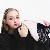 아플라프 [아플라프] W SWEAT-SHIRT 045 [블랙-핑크] (FSW011-02)