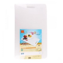 [D1-8809043121046] 항균도마 4호 35x45x2(H)cm 플라스틱도마 가정용도마 흰색도마 업소도마