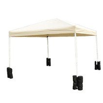 체육대회 천막 프레임+지붕+고정모래주머니 4p 세트 2.5x2.5m 색상다양, 2.5X2.5 브라운