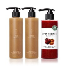 원더바스 레몬청 클렌저 200ml 2개+조성아 원더바스 슈퍼 베지톡스 클렌저 레드 300ml (펌프포함) _B, 세트