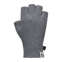 블랙야크 남녀공용 플리스 등산 반장갑 스마트터치 야크플리스 하프글러브 2BYGVF2904, MELANGE GRAY