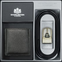 남성 소가죽 지갑 벨트 세트 선물 입사 승진 생일 명절 기념 #2714EO