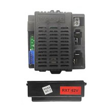 자동차원격시동 차량경보기 Wellye rx7 12v 2.4g 어린이용 전기 장난감 블루투스 리모콘 부드러운 시작 기능이 있는 컨트롤러 전송, 12v rx7