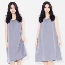 가벼운 체크 민소매 여름 원피스 신혼여행 휴가원피스