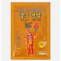 골드인삼 패드 찜질 한방 패치 팩 국산 특허 파스 25매 ( 1팩 ), 1개