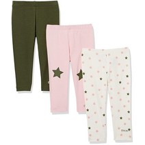 DKNY 여아용 3팩 레깅스 세트|멀티팩 운동/캐주얼 밝은 골드