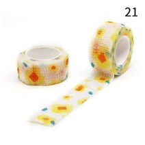 훅그립 주짓수 유도 발목 볼링 격투 스포츠 압박 테이프 테이핑 자기 접착 랩 탄성 붕대 무릎 보호대 인쇄, n21