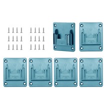 Makita/Bosch 18V 고정 장치 용 6 팩 공구 홀더 도크 마운트 스토리지 랙 기계 보관 브래킷 스탠드 슬롯, 6Pcs Blue