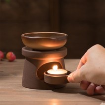 아궁이 아로마 오일 버너 캔들 램프 워머, 풀세트(양초제외)