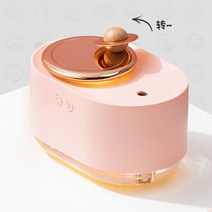 스피닝 플래닛 가습기 사무실 홈 침실 야간 조명 무선 휴대용 미니가습기 선물, C. 분홍색