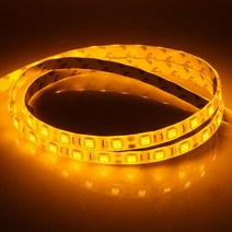 장식장선반 12V용 3칩 LED바 옐로우 10cm 홈피시방, 1개, 검정띠