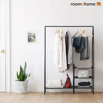 룸앤홈 메종 멀티 수납행거, 블랙