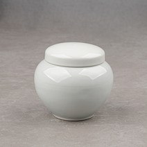 [성연티세라] 백자 무지 항아리단지(600g) 꿀단지 경옥고단지