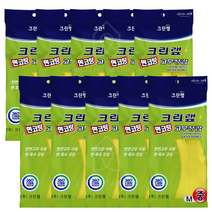 크린랲 면코팅 고무장갑 (중) 10켤레, 중(M)