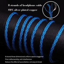 SYRNARN이어폰 업그레이드 케이블 DIY 13m / 8 코어 이어폰 오디오 유연한 분리형 납땜 와이어 PVC PU 외장, [04] 3M8strand, [06] Black