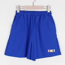 퍼니걸스 스마일 밴딩 형광 네온 반바지 팬츠 여성의류_3346