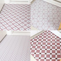 CLEAN UP 멜리사 패턴 코일 현관매트 베란다 발코니 현관용 업소용 바닥 아파트 입구 롤 DIY, 9.멜리사랜덤헥사곤-핑크