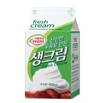 베이킹파티 서울우유 생크림 500ml