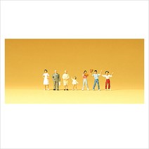 Preiser 79079 디오라마 미니어처 테라리움 빵집 과자가게 손님들 7명 세트 사람 피규어 모형 1:160 사이즈