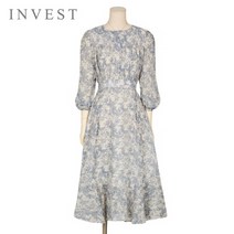 [인베스트] 믹스나염쉬폰롱원피스_VI3S1OP3111