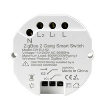 스마트스위치 누워서불끄기 자동조절 Zemismart Zigbee 3.0 제미스마트 지그비 스마트 조명 스위치 DIY 차단기 모듈 스마트싱스 투야 컨트롤 알렉사 구글 홈 앨리스 양방, 04 Zigbee 2 Gangs