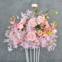 웨딩장식 스튜디오장식 포토테이블 대형조화 웨딩 장식 테이블용 인공 꽃 공 중앙 장식품 홈 도로 선도 선반 파티 무대 디스플레이