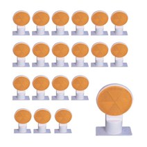 델리네이터 방현막용 100파이 반사체 경고등 코너 도로 안전 표시 20개입, 황백 양면