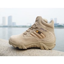 캠핑 하이킹 필수 아웃도어 하이킹 전술 가죽 부츠 남성용 탑 밀리터리 등산 캠핑 사냥 트레킹 스니커즈, 09 14, 03 sandy low_09 14
