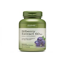지엔씨 빌베리 엑스트라 100캡슐 GNC Herbal Plus Bilberry Extract 60mg, 1팩, 1