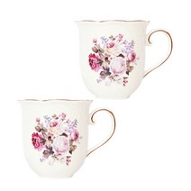 로얄스탠리 엔틱 머그컵 300ml, 아이보리, 2개입