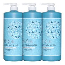 과일나라 하수오 한방 두피케어 대용량 쿨샴푸 1500g x 3개 / 대용량 / 멘톨