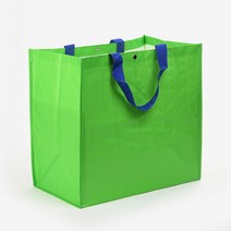 무지 타포린 가방 장바구니 쇼핑백, 그린