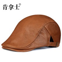 가죽 모자 남장 리얼 가죽 모자 캡 모자 무늬 소가죽 노인 캡 남자겨울모자 남자가죽모자 캠프캡 귀달이모자