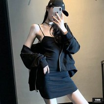 가바바 여성 원피스 가슴라인강조 나시 미니원피스 G48923