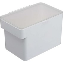 야마자키 밀폐 식품 보관 용기 (3.6kg(8파운드) 가정용 | 플라스틱 미디엄 반려동물 화이트, White, Medium