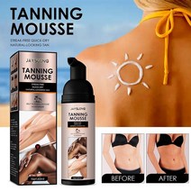 태닝로션 기계 화이트 태닝보습로션 셀프 무스 스프레이 fast body face self tanner fake tan cream solarium mak 메이크업 163, 협력사, 10ml