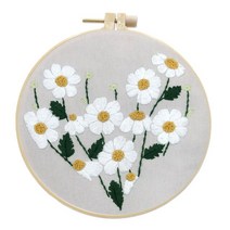 서양자수 하트 모양 꽃 자수 키트 DIY 바느질 관엽 식물 패턴 초보자용 Needlecraft 크로스 스티치 아트, 한개옵션1, 04 D