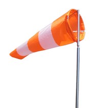 스테인레스 풍향계 윈드삭 바람자루 풍향기 기둥포함, 윈드삭이있는2.5m브래킷의반구전체세트