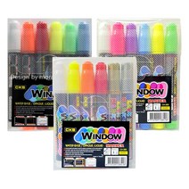 CKS 유리용 윈도우 마카펜 8g 6색세트, C형