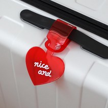 비비드컬러 글라스 여행가방 네임택 3p 캐리어택 꼬리표 어린이집이름표