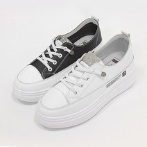 힐슈빌 여성용 4.5cm 키높이 큐빅 스니커즈 운동화 베찌