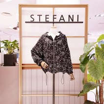 스테파니 잔꽃 후드 집업 점퍼(A21JK1311)