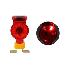 현장 위험구역 표시 충전 드럼용 위험경고등 태양열, 1개