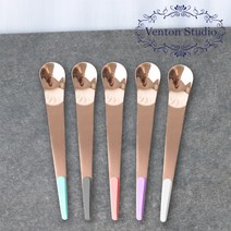 벤톤스튜디오 드블랑 핑크로즈 커피&요플레 티스푼 1P, 단품, 티스푼1p, 차콜